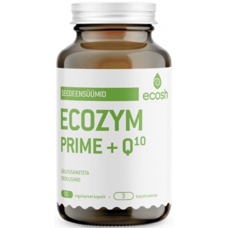 Ecosh Ecozym prime + Q10 90 vege kapslit